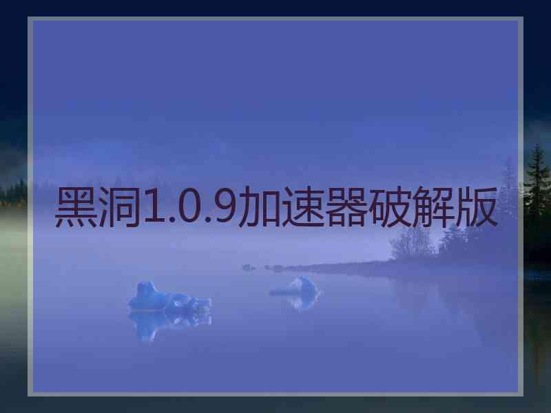 黑洞1.0.9加速器破解版