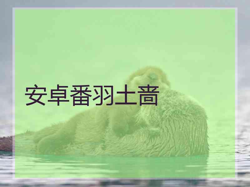 安卓番羽土啬