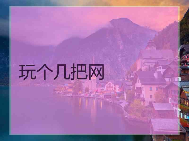 玩个几把网