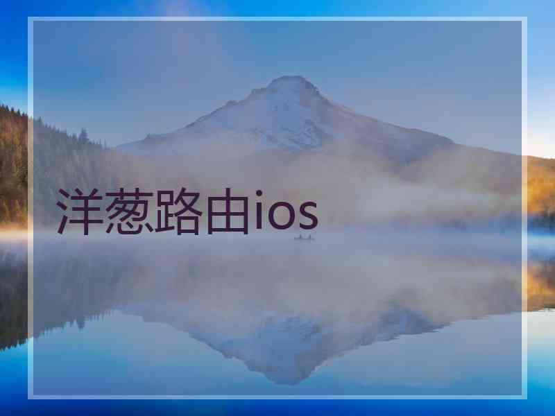 洋葱路由ios