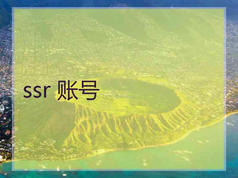 ssr 账号