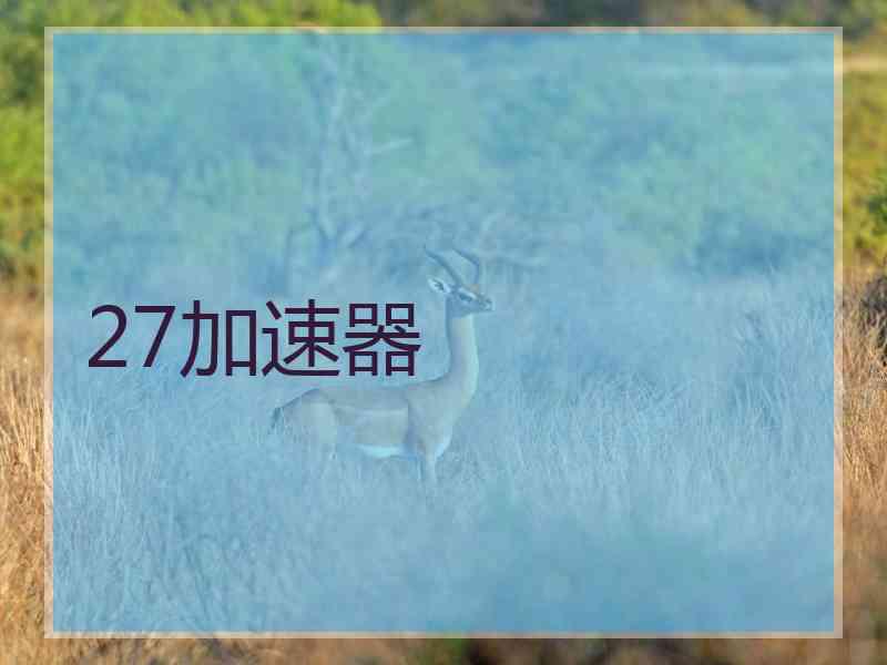 27加速器