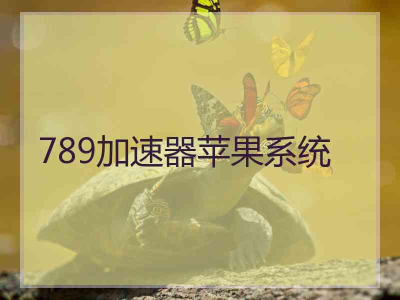 789加速器苹果系统