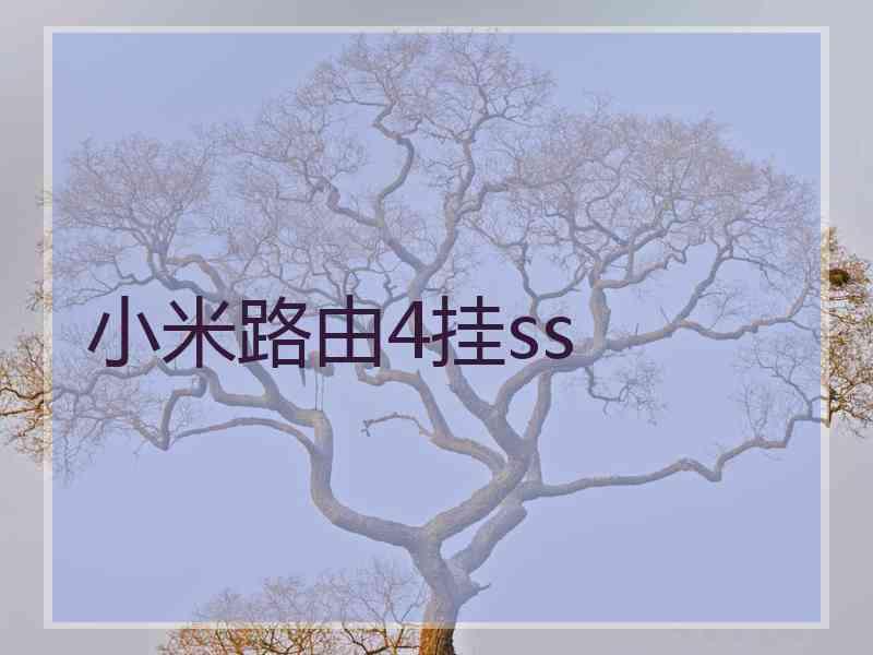 小米路由4挂ss