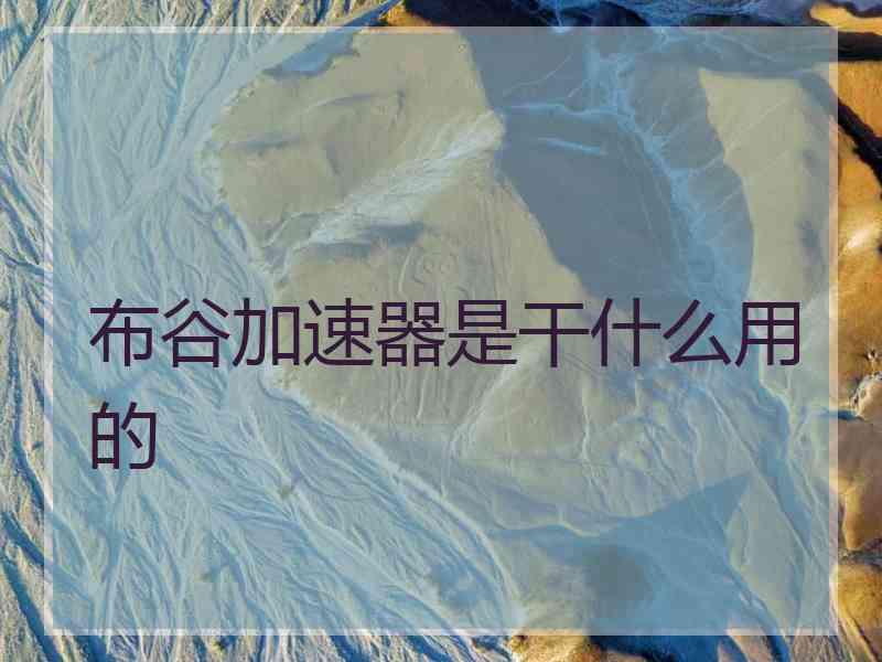 布谷加速器是干什么用的