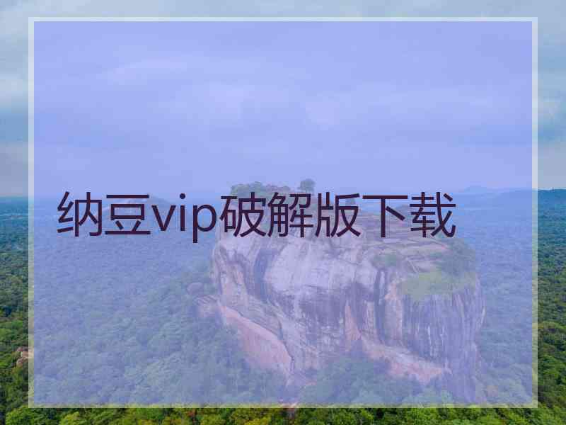 纳豆vip破解版下载