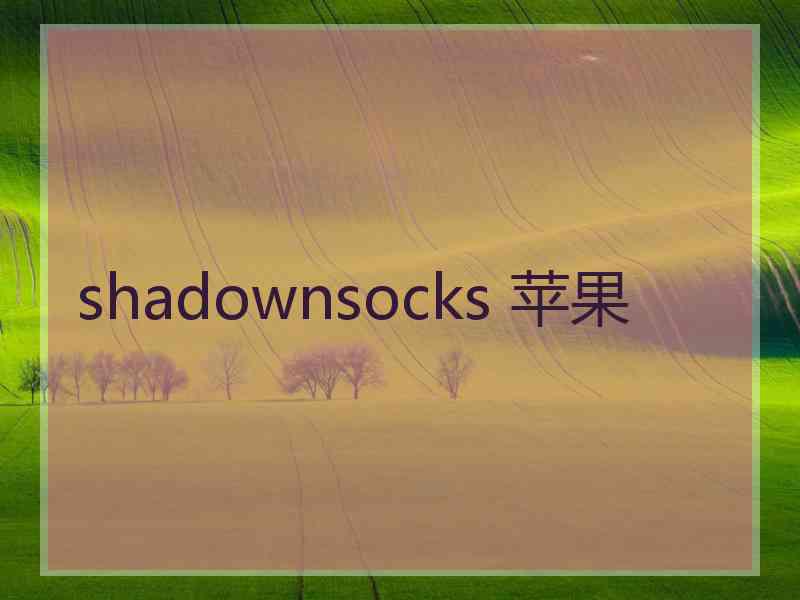 shadownsocks 苹果