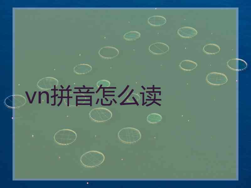 vn拼音怎么读