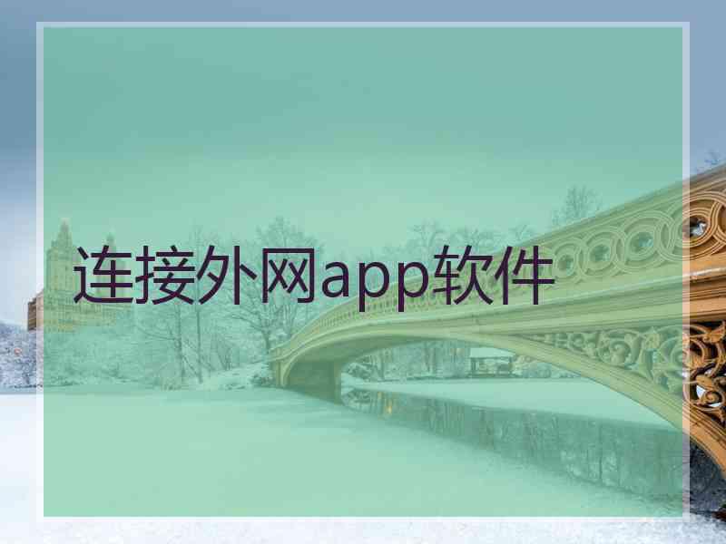 连接外网app软件