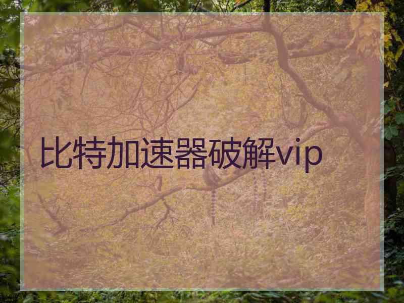 比特加速器破解vip