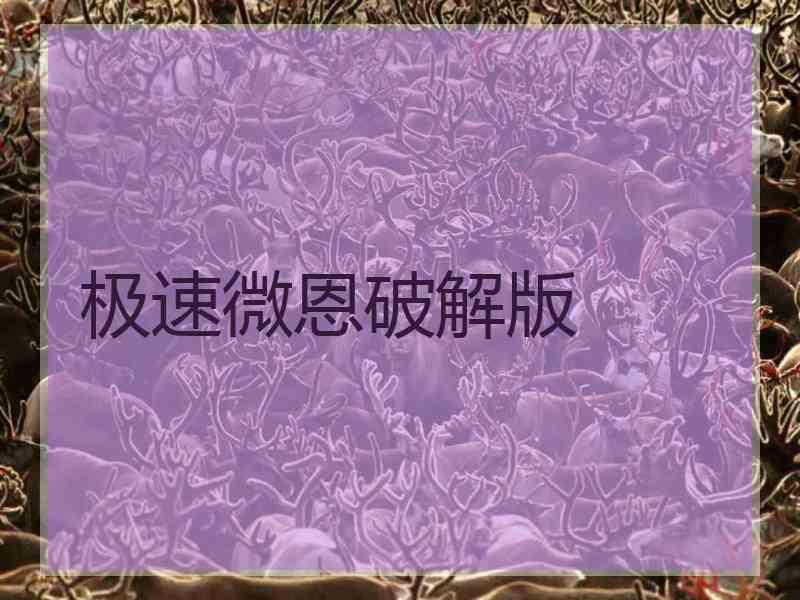 极速微恩破解版