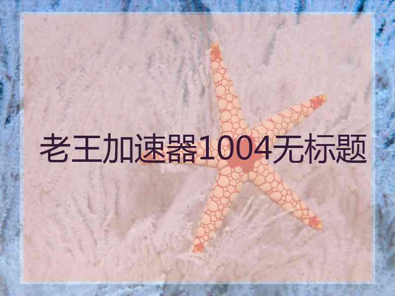 老王加速器1004无标题