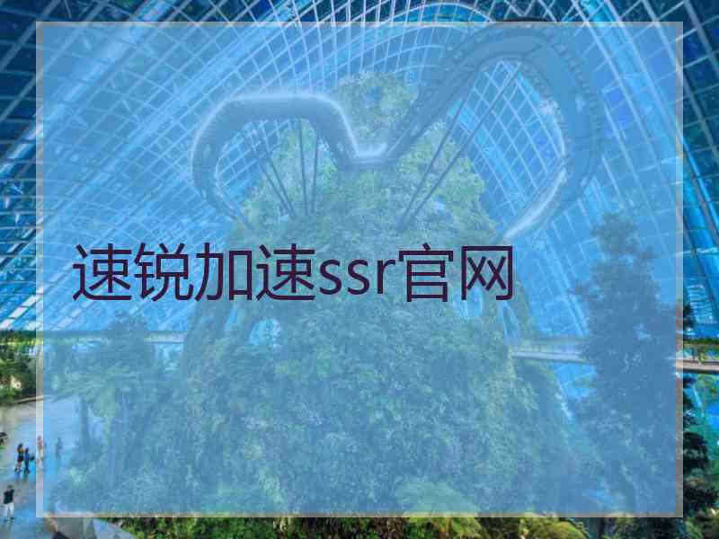 速锐加速ssr官网