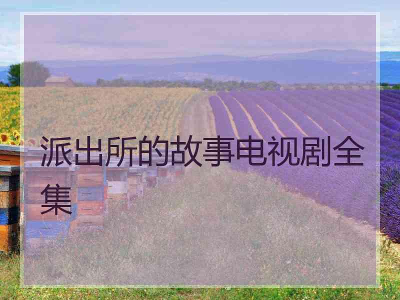 派出所的故事电视剧全集
