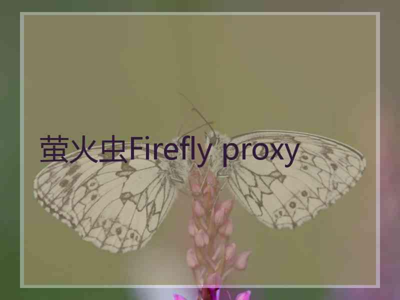 萤火虫Firefly proxy