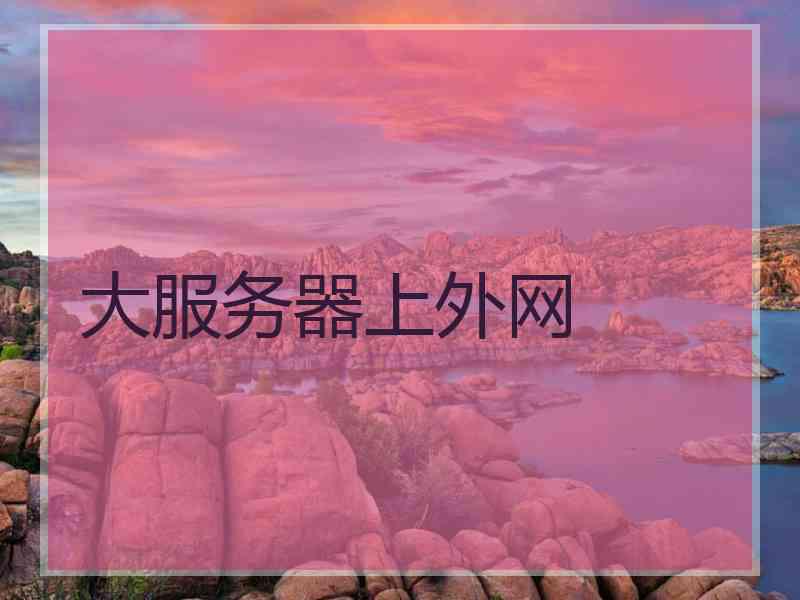 大服务器上外网