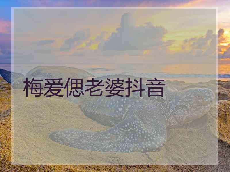 梅爱偲老婆抖音