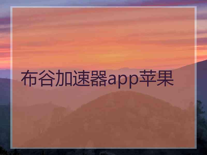 布谷加速器app苹果