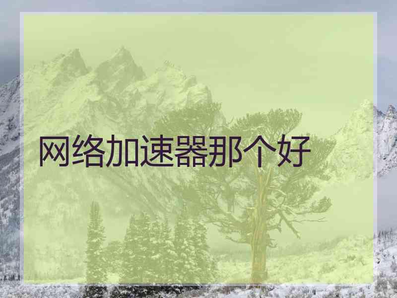 网络加速器那个好