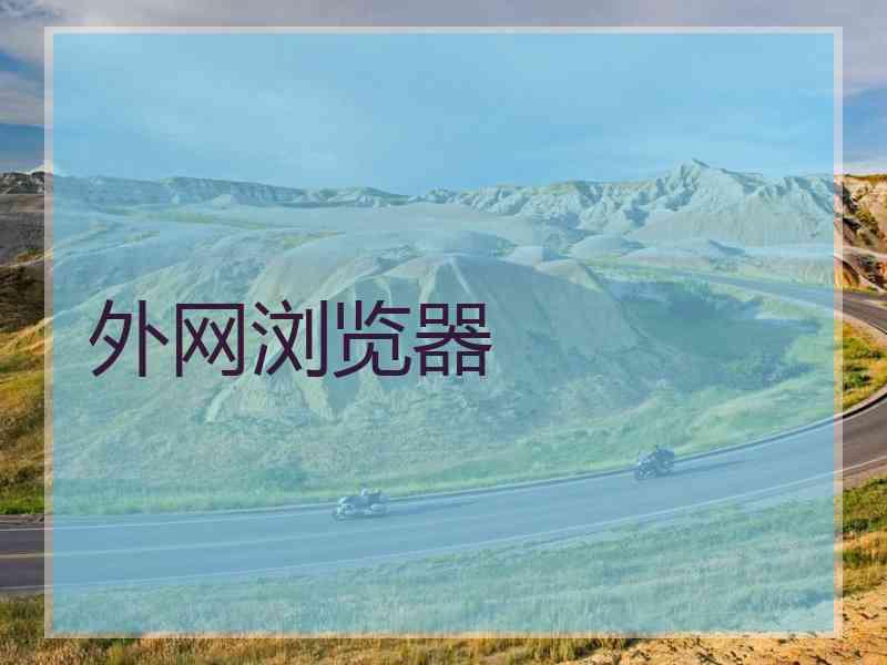 外网浏览器