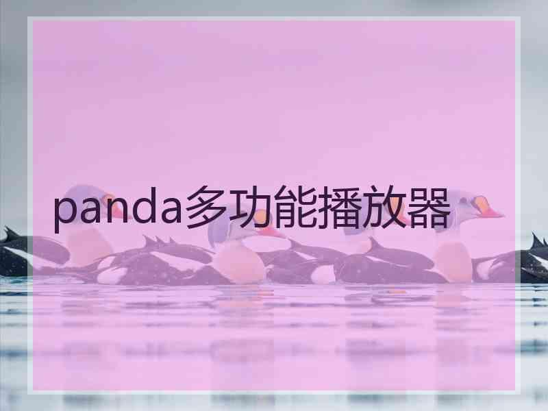 panda多功能播放器
