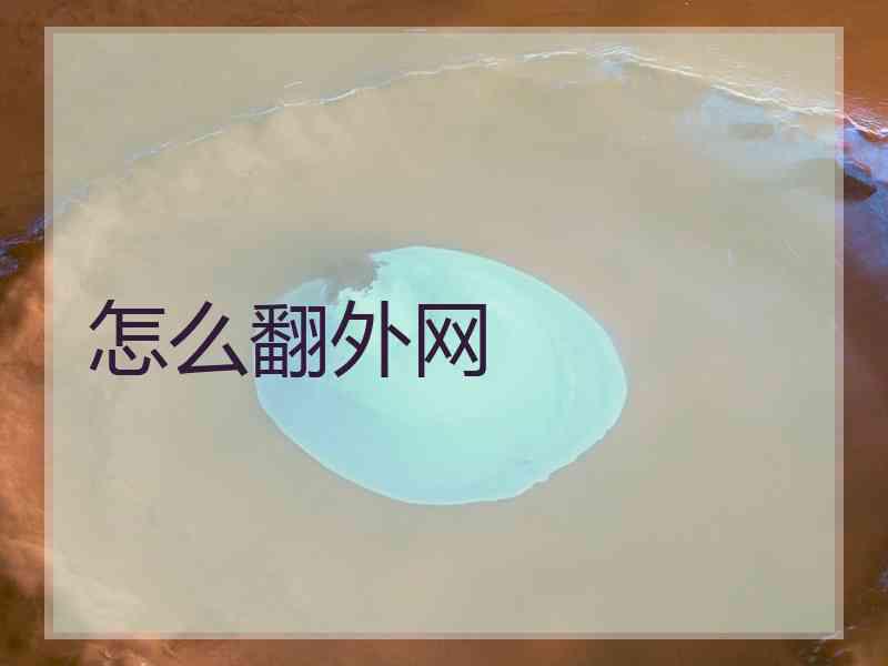 怎么翻外网