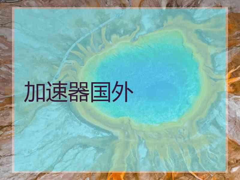 加速器国外