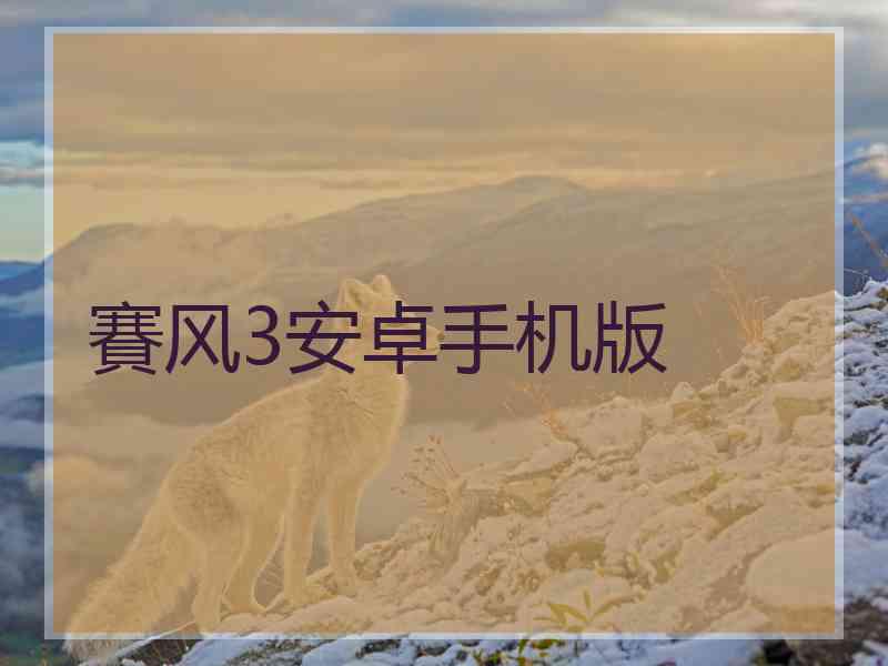 賽风3安卓手机版