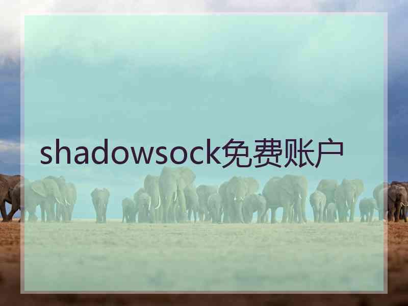 shadowsock免费账户