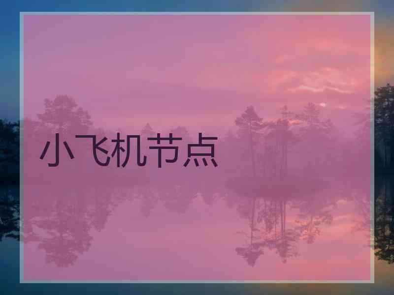 小飞机节点