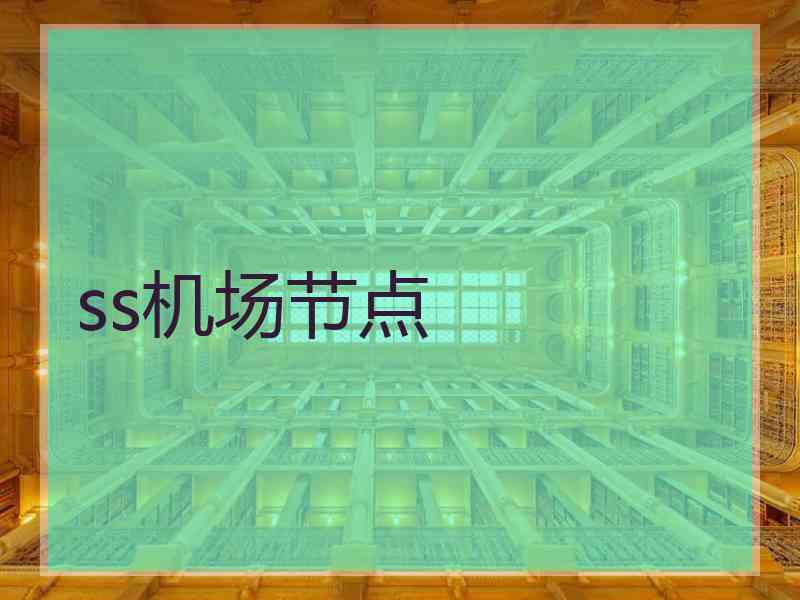 ss机场节点