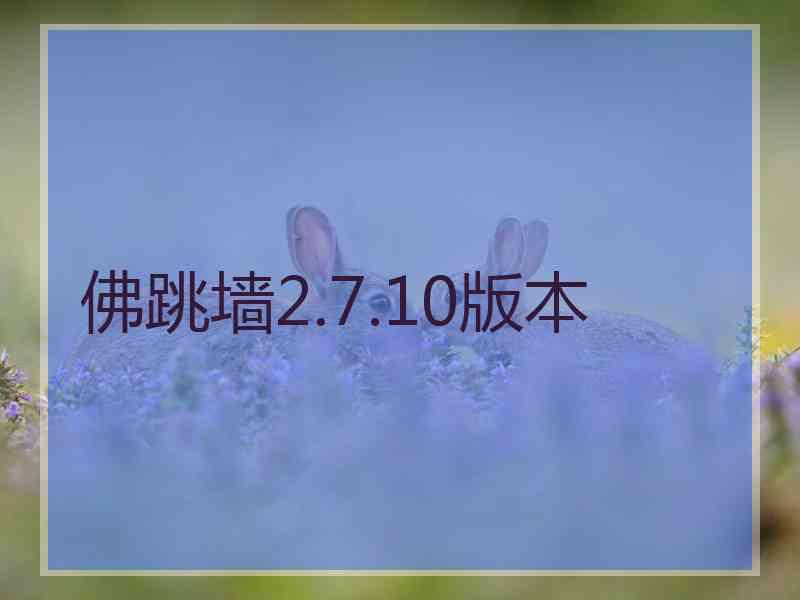 佛跳墙2.7.10版本