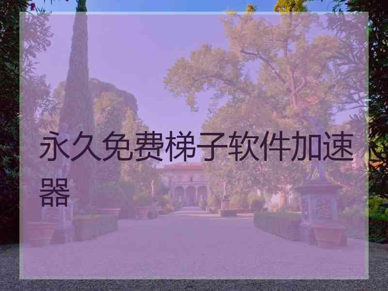 永久免费梯子软件加速器