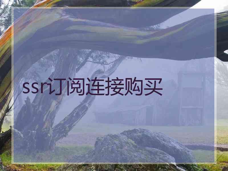 ssr订阅连接购买