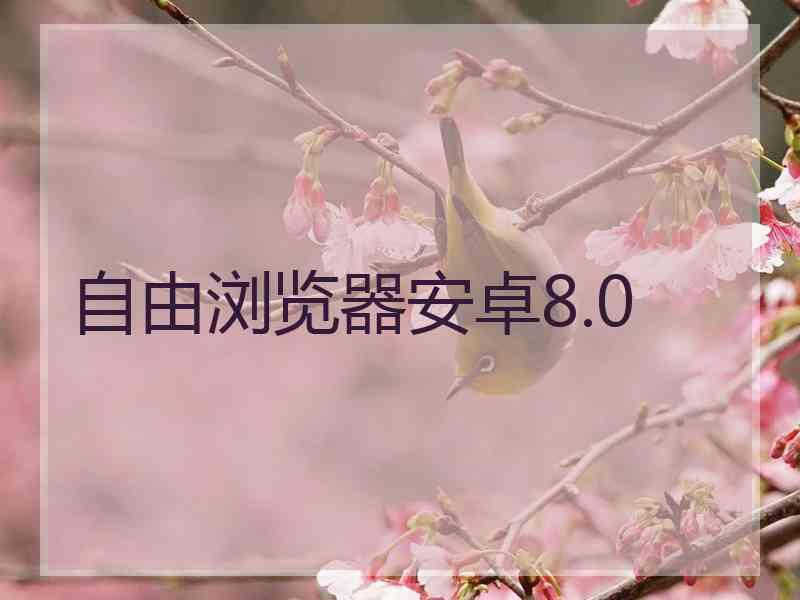 自由浏览器安卓8.0