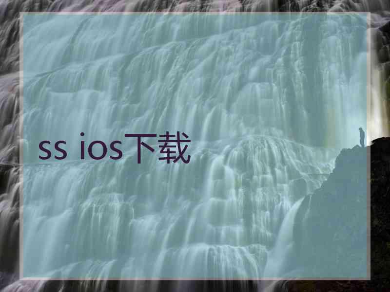 ss ios下载