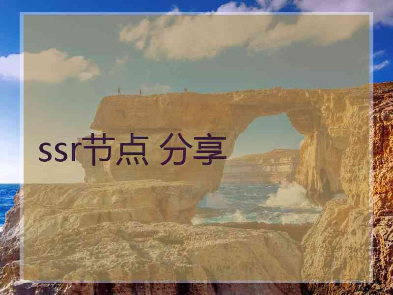 ssr节点 分享