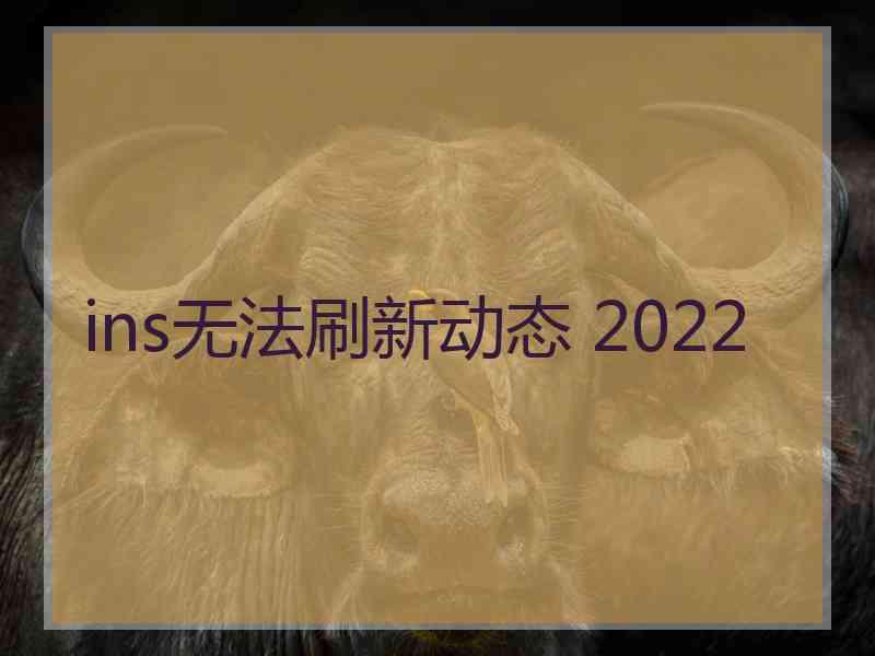 ins无法刷新动态 2022
