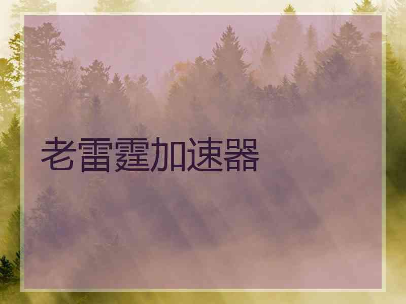老雷霆加速器