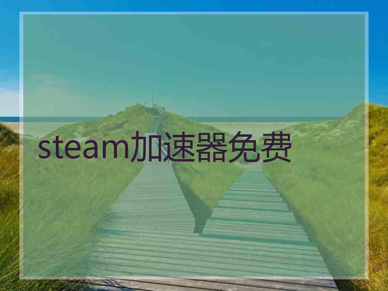 steam加速器免费