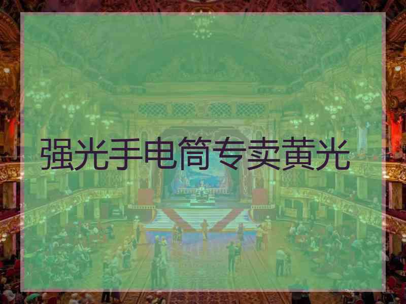 强光手电筒专卖黄光