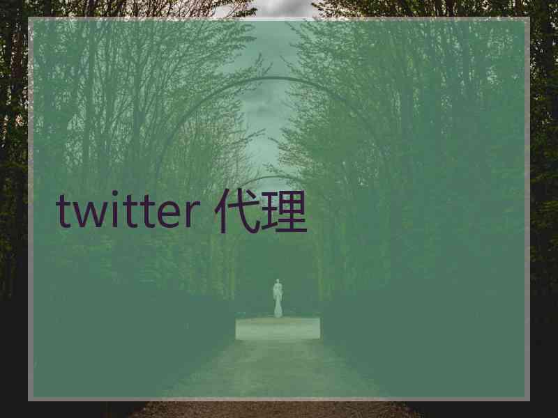 twitter 代理