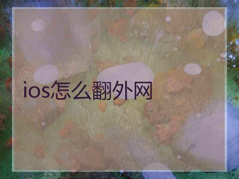 ios怎么翻外网