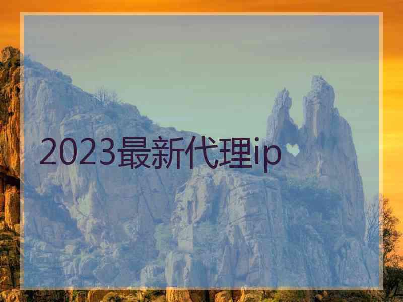 2023最新代理ip